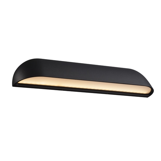 [4243341483] Væglampe Front 36, LED 12W 850 lumen, 3000K, sort
