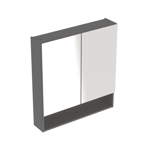 [780067233] Ifö Spira Pro spejlskab 2 låger 58.8x85x17.5cm Lava/Larkeret mat