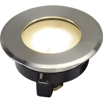 [4240900681] DASAR FLAT 230V LED rund varm hvid rustfrit stål cover