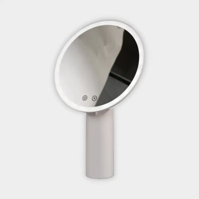 [930241090] Bridget makeup spejl med justerbart lys og touch, Ø22 cm, hvid