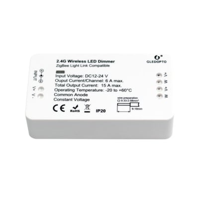 [4267800052] Zigbee Led dæmper 12/24V 2x6A 2,4Ghz