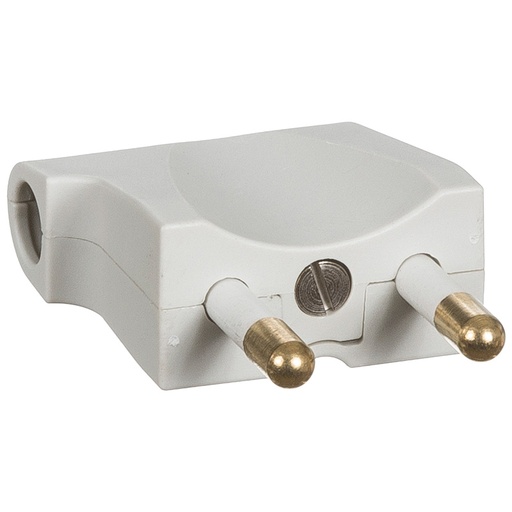 [1028009998] Stikprop Flad uden Jord Vinkel V1 Lysegrå