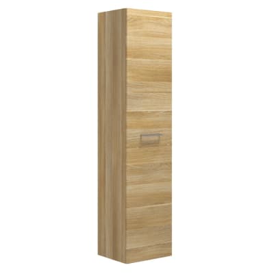 [930235075] Højskab m/1 låge, 172,8x40x35 cm, glat, varm eg, Højre