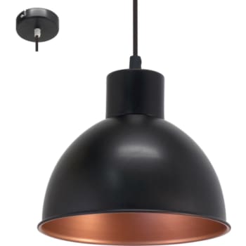 [4241801543] Truro Pendel Ø210, sort/kobber Indv.