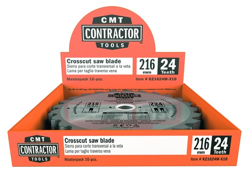 [853008101] CMT Contractor klinger, Ø216 mm, 24 td. 10 stk.