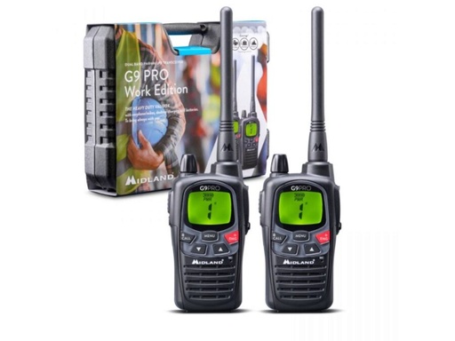 [H60095] G9 PRO - PMR446 håndradio sæt (2 pak inkl. kuffert)