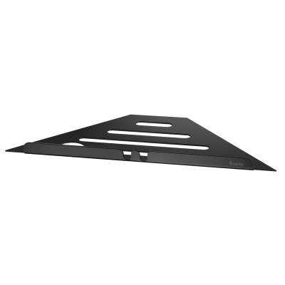 [930230091] Smedbo sideline hjørnehylde for indmuring, sort rustfrit stål,