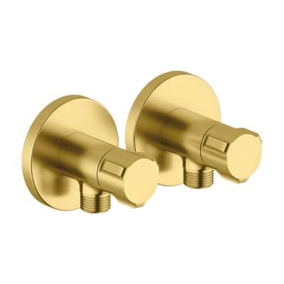 [744421287] DAMIXA stopventil 1/2x3/8 børstet messing