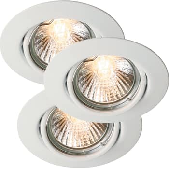 [4242319487] Downlight Triton 230V 3-Kit kipbar hvid