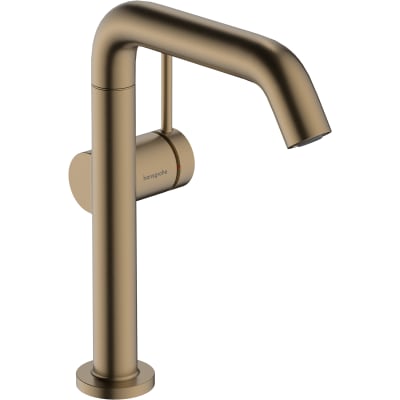 [701557402] hansgrohe Tecturis S håndvaskarmatur 210 Fine CoolStart EcoSmart+ med svingtud og push-open bundventil Børstet bronze