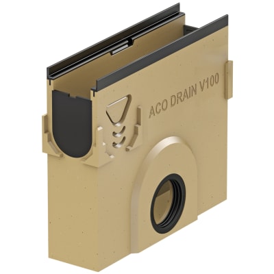 [221541402] ACO V100G 500 x 450 x 110 mm sandfang med støbejernskarm, u/rist