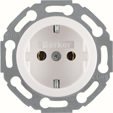 [7917011347] STIKKONTAKT 1930 GLAS HVID BLANK