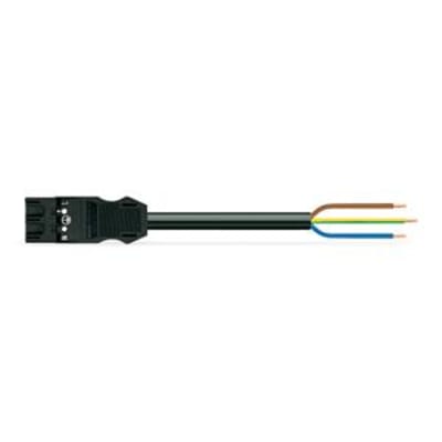 [4228271235] Tilslutningskabel 3m 3G1,5 han-fri sort