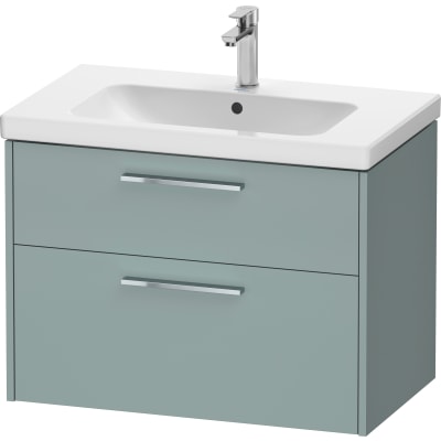 [930235330] Duravit D-Code vaskeskab, 784x460mm, fjordgrøn mat, krom greb
