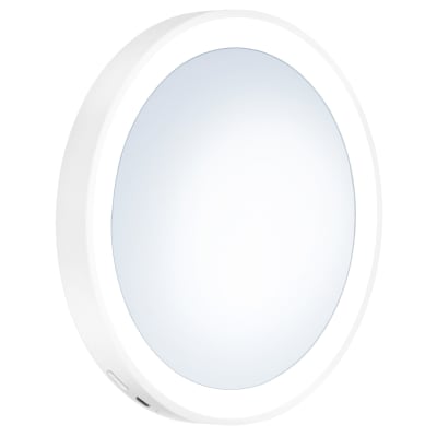 [930230023] Smedbo outline lite sminkespejl med sugekopper, led, x7, hvid