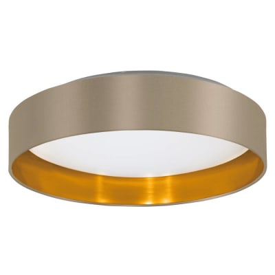 [4242803113] Maserlo 2 loft Ø380 taupe/guld Led, 21,6W, 2500LM, 3000K