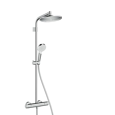 [722383584] hansgrohe Crometta S 240 Varia Showerpipe justerbart top beslag