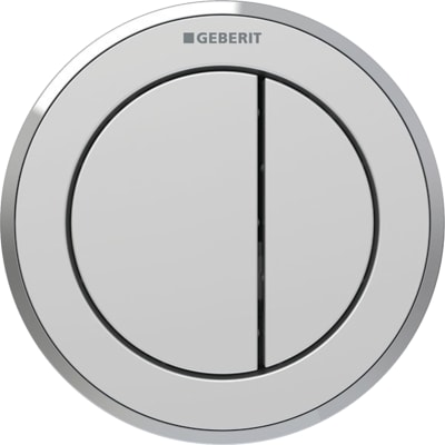 [617097264] GEBERIT Type 10 fjernbetjening 2skyl pneu/møbel plast Easy-to-cl
