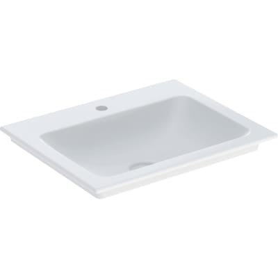 [634830030] GEBERIT ONE håndvask 600x480mm hh midt u/overl t/møbel porcelæn
