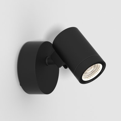 [4243083068] Væg Astro 8306 Bayville Single Spot dæmpbar, 8W 230V, sort, IP65