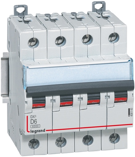 [3922315252] Automatsikring DX3 D 16A 4P, 4M, 6/10kA
