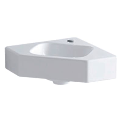[622969080] GEBERIT hjørnehåndvask 460x330x130mm hh midt u/overl  porcelæn K