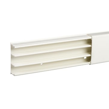 [7836200132] OptiLine Minikanal 25x60mm 3 Rum PVC Polarhvid
