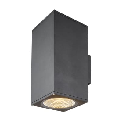 [4243911981] Enola Square Up/Down L Udendørs LED Væg Antracit CCT 3000/4000K