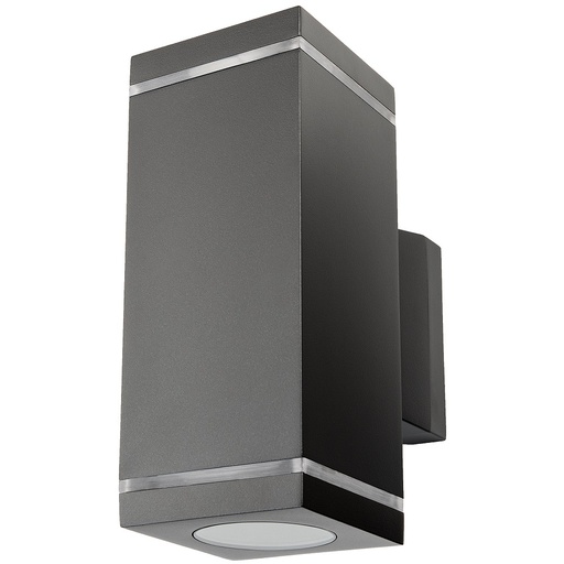 [6243237090] Vægarmatur Echo Deco 2x4,5W LED 2700K, grafit (op/ned)