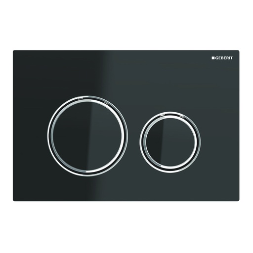 [617080265] Geberit Sigma 21 betjeningsplade i sort/krom
