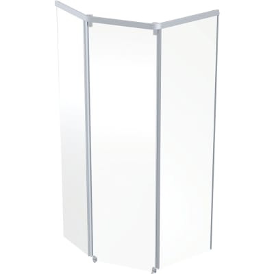 [673972091] frontelement 900x900mm Contura Shower aluminium