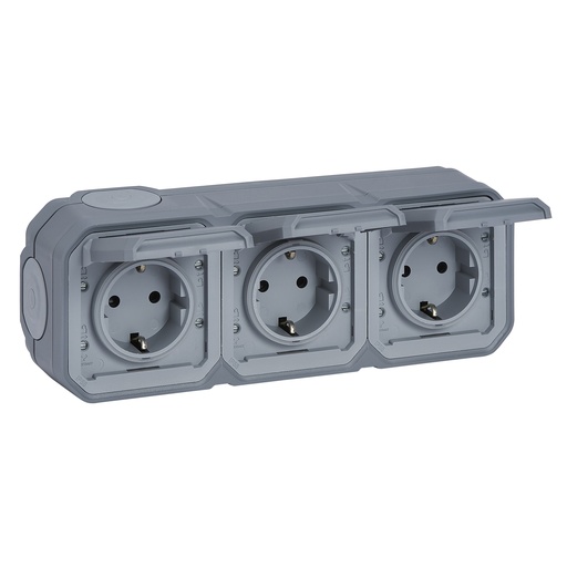 [8717405725] PLEXO55 SCHUKO FORT 16A 6M GRÅ