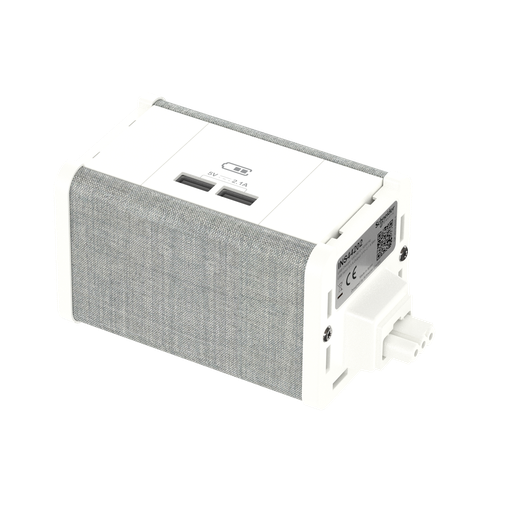 [9139124162] MØBELBOKS USB A/A HVID-GRÅ