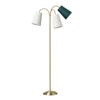 [6244203272] Gulvlampe Salsa guld med S-O-F skærme