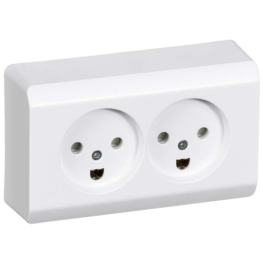 [1017025653] Opus 66 stikkontakt udvendig hvid