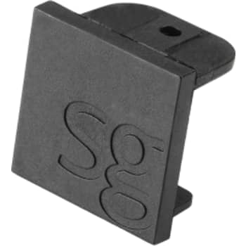 [6245030910] ZIP 230V endestykke til skinne sort