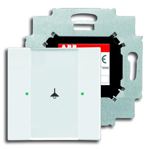 [2126139565] KNX KONTAKT 1-TRYK MAT HVID