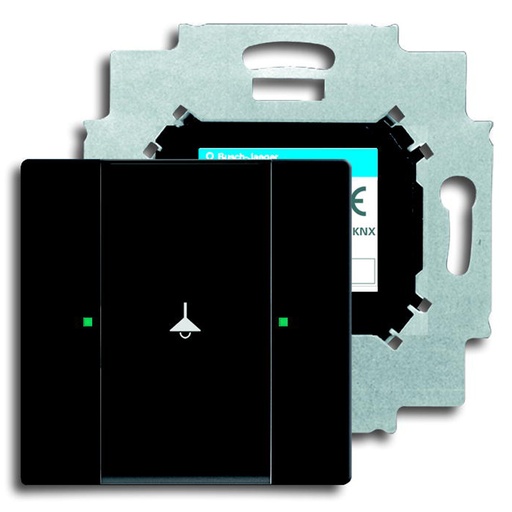 [2126139578] KNX KONTAKT 1-TRYK MAT SORT