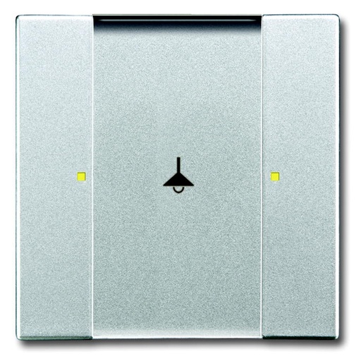 [2126139617] KNX KONTAKT 1/2-TRYK ALU. SØLV