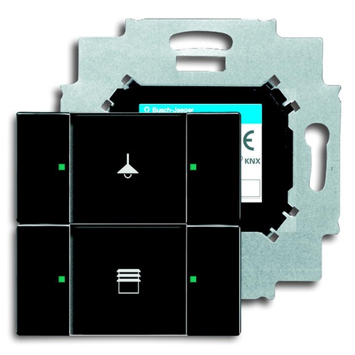 [2126139853] KNX KONTAKT 2-TRYK ANTRACIT