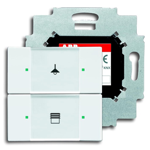 [2126139963] KNX KONTAKT 2-TRYK MAT HVID