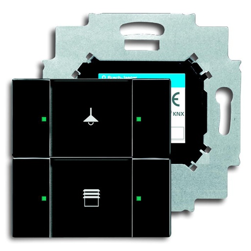 [2126139976] KNX KONTAKT 2-TRYK MAT SORT