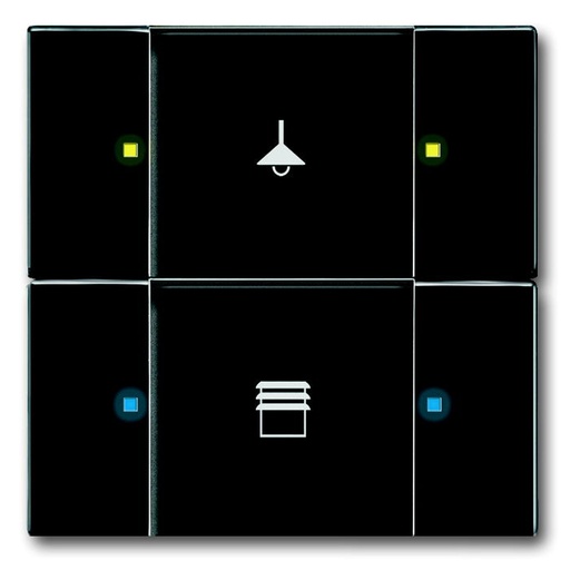 [2126140114] KNX KONTAKT 2/4-TRYK MAT SORT