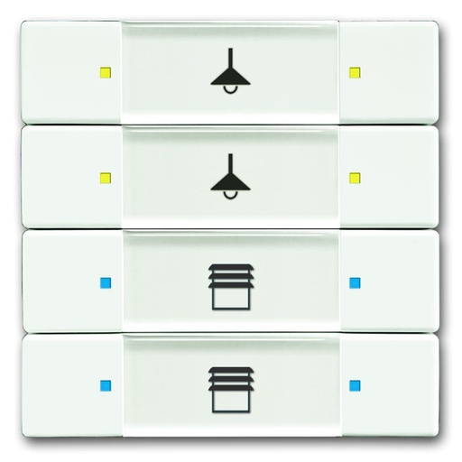 [2126140460] KNX KONTAKT 4/8-TRYK MAT HVID