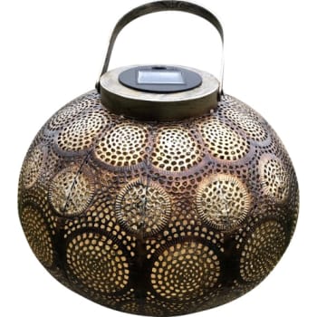 [6248003339] Marrakech lanterne, solcelle, Ø230, i metal
