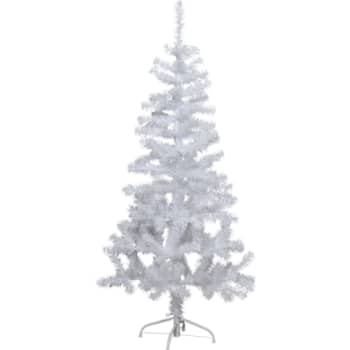 [6248004286] Star Trading Alvik hvidt Grantræ 150 cm med 80LED lys