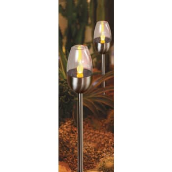 [6248005201] Solar metal Fakkel, rustfri stål, pulserende flamme effekt, 2-pak