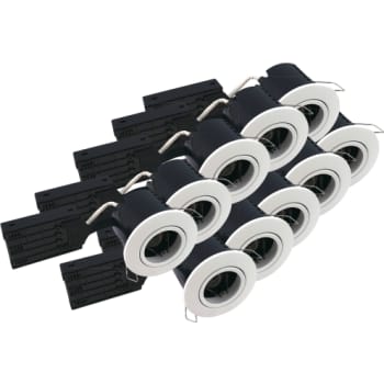 [6242005702] Fast Install ECO, GU10, rund, mat hvid (10 stk. pakke)