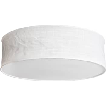 [6242115113] Vita loftlampe i ø 60cm H19,5 cm med 3 x E27 udført hvid tekstil