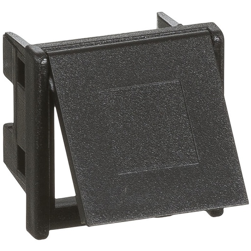 [1086020281] Lexcom montageramme rj45 / rj11incl. støvlåg sort